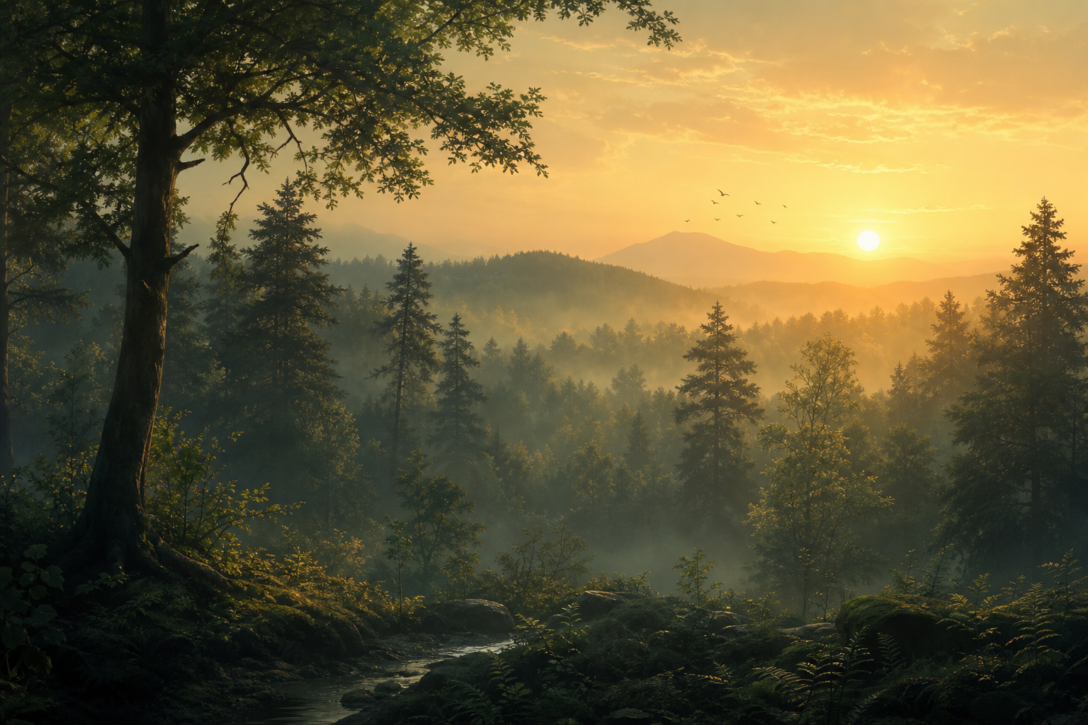 Dawn chorus placement — chorus far, solo never at the core.